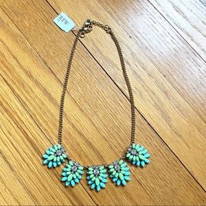 J. Crew NWT Blue and Green Necklace